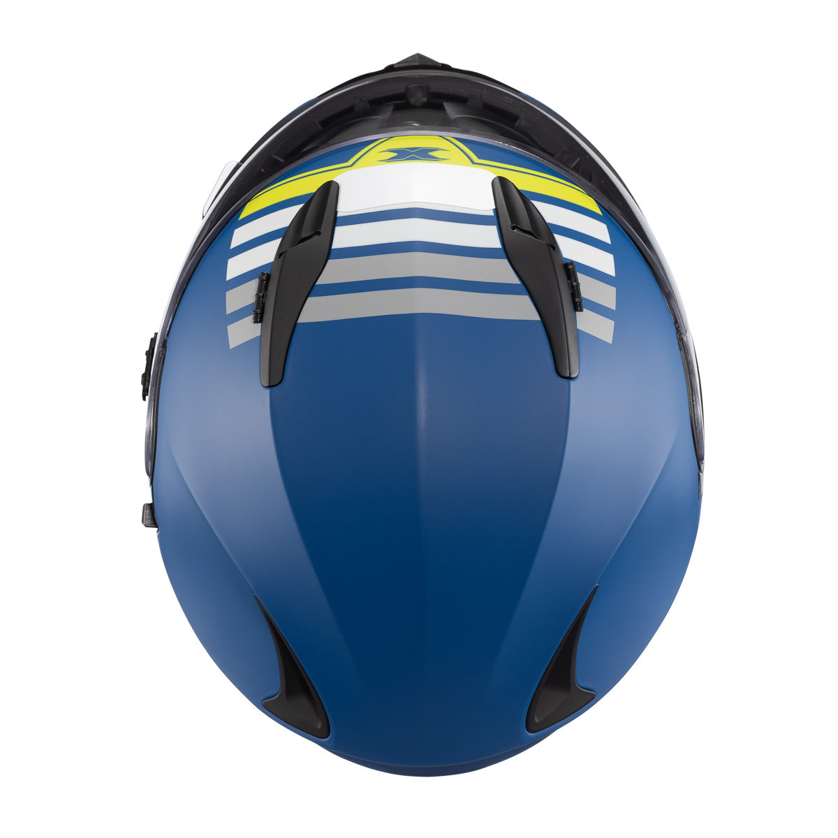 Capacete Texx Wing Grid Azul Verde e Branco