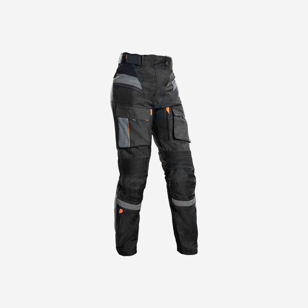 Calça de Motocicleta Texx Armor Lady Feminina Cinza e Laranja