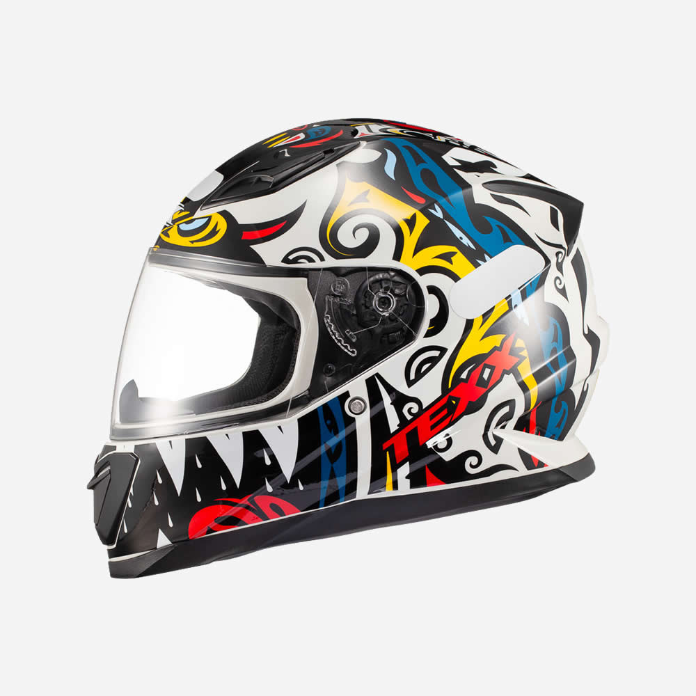 Capacete Texx Hawk Hunger Cinza e Amarelo