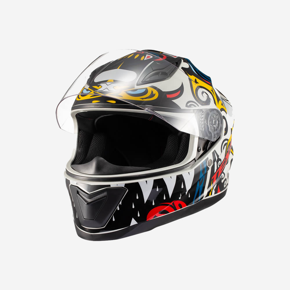 Capacete Texx Hawk Hunger Cinza e Amarelo