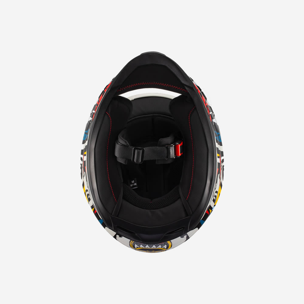Capacete Texx Hawk Hunger Cinza e Amarelo