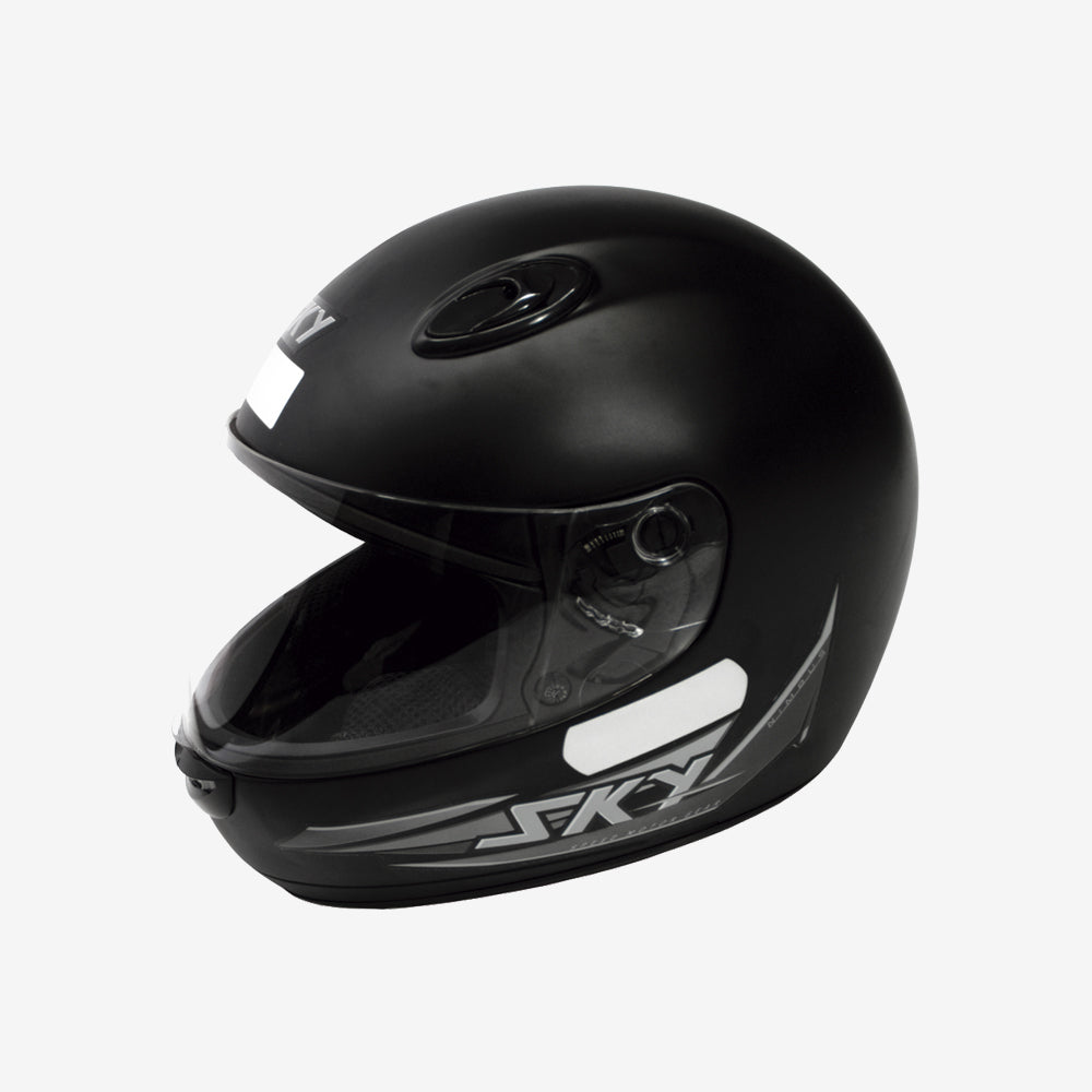 Capacete Moto Sky Nimbus Preto Fosco Cinza