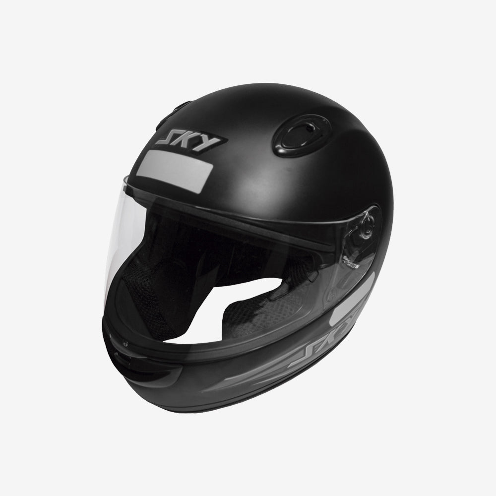 Capacete Moto Sky Nimbus Preto Fosco Cinza