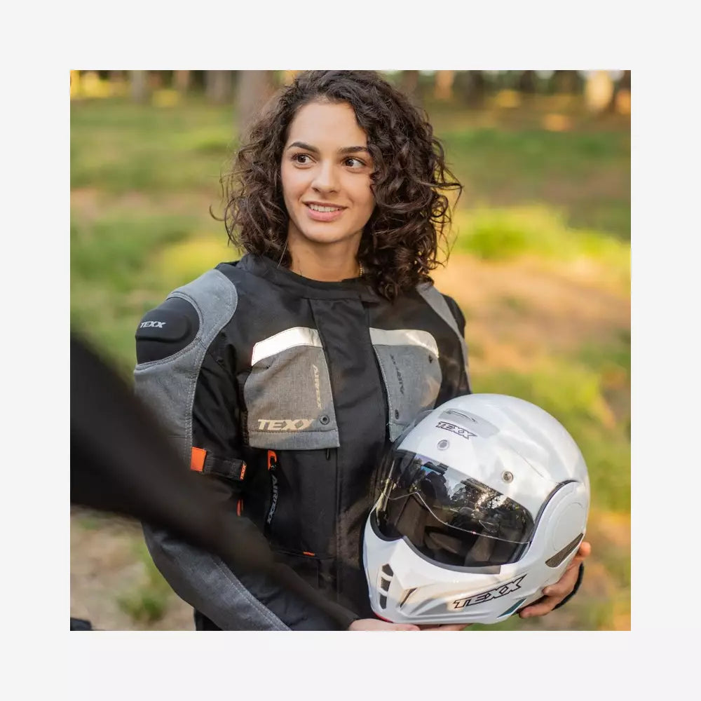 Jaqueta Texx Feminina Armor Lady Motociclista Laranja