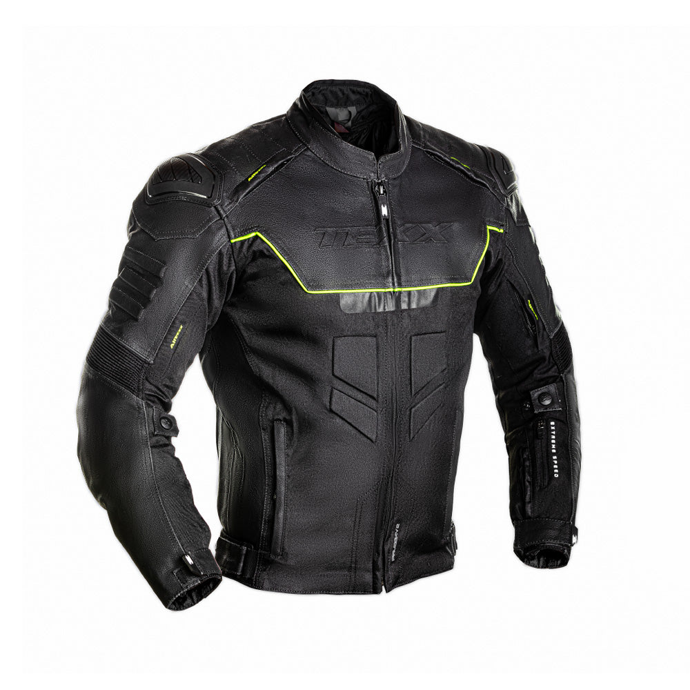 Jaqueta Texx Masculina Falcon V2 Motociclista Preta e Verde