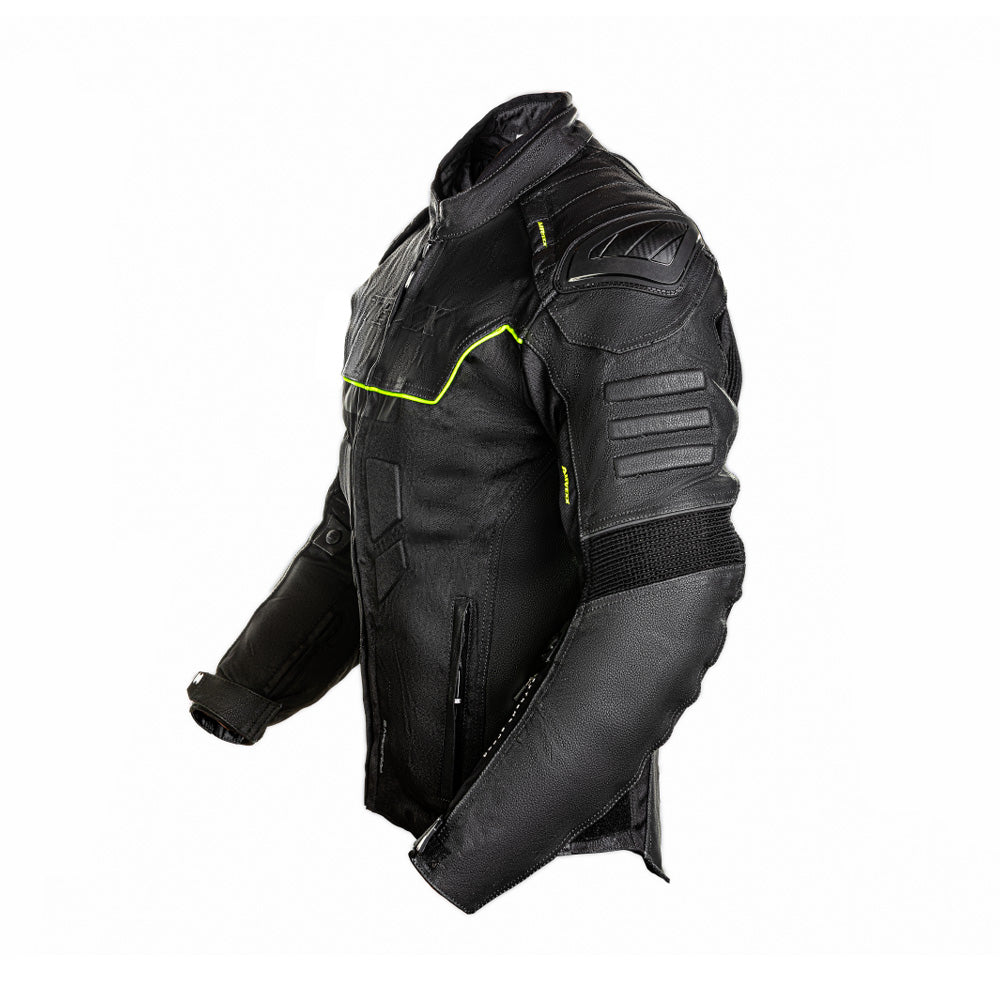 Jaqueta Texx Masculina Falcon V2 Motociclista Preta e Verde