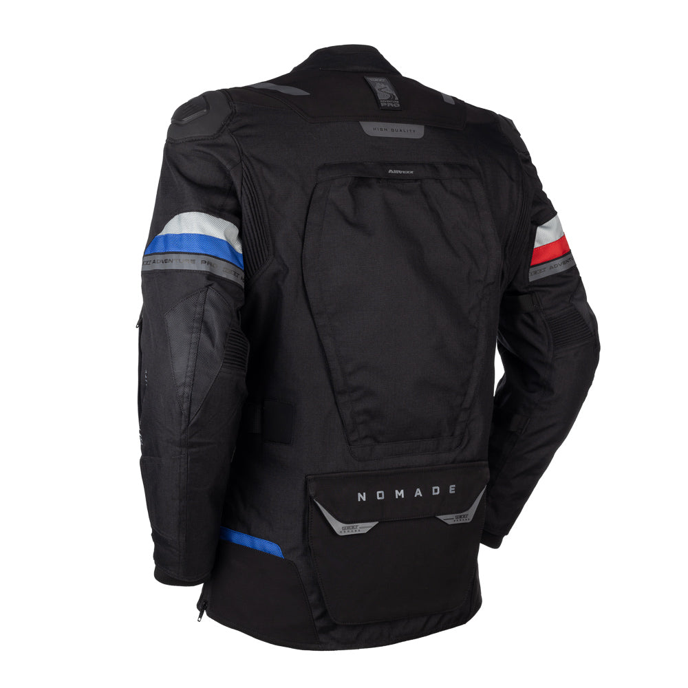 Jaqueta Texx Masculina Nomade Motociclista Preta Azul e Vermelha