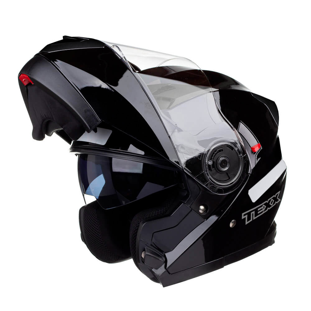 Capacete Gladiator Texx Escamoteavel V3 Preto