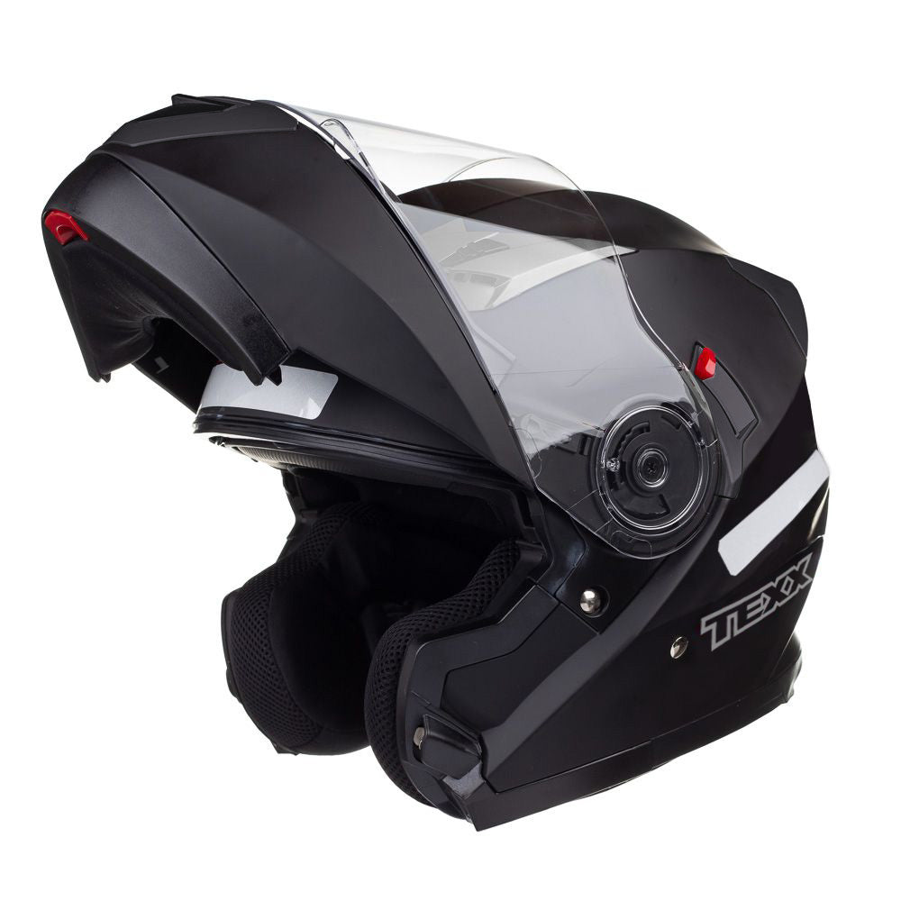 Capacete Gladiator Texx Escamoteavel V3 Preto Fosco