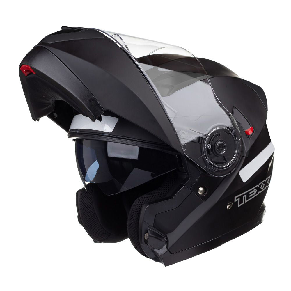 Capacete Gladiator Texx Escamoteavel V3 Preto Fosco