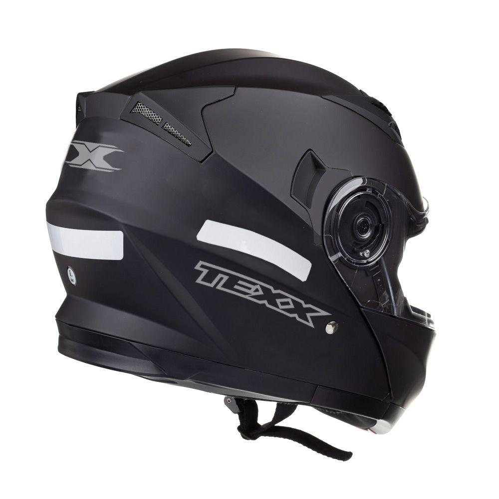 Capacete Gladiator Texx Escamoteavel V3 Preto Fosco