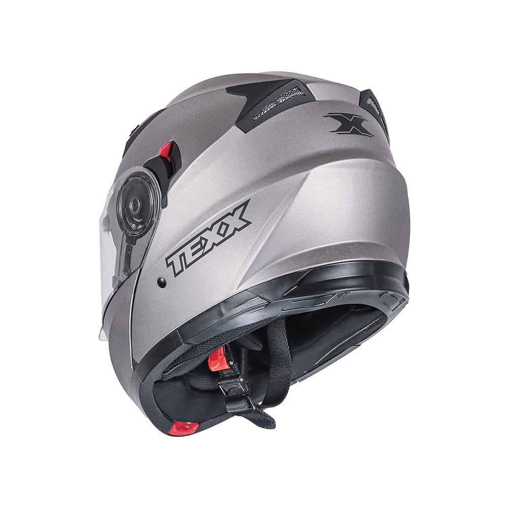 Capacete Gladiator Texx Escamoteavel V3 Chumbo