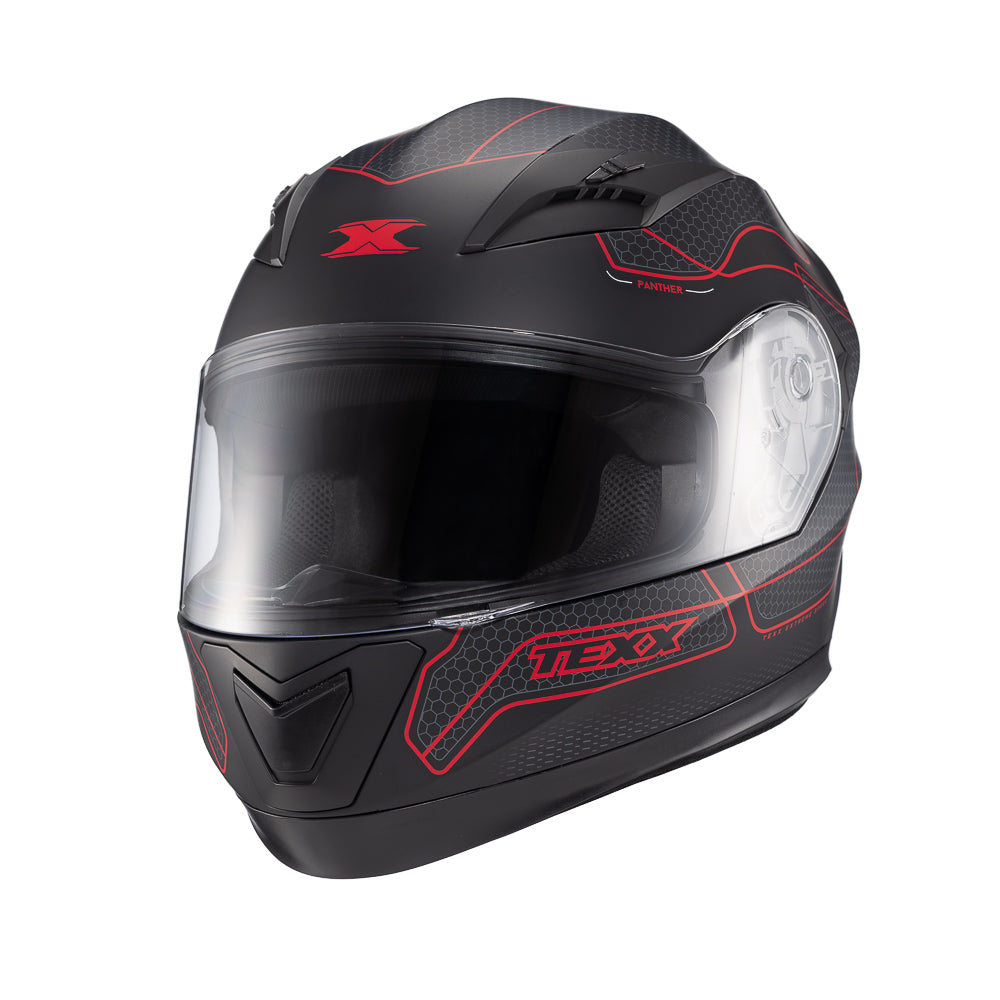 Capacete Texx Strike Panther Vermelho e Fosco