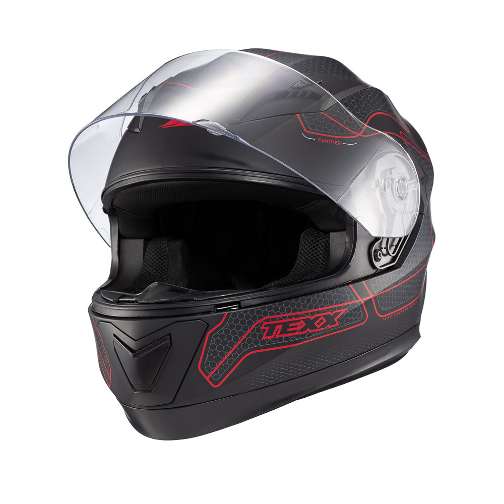 Capacete Texx Strike Panther Vermelho e Fosco