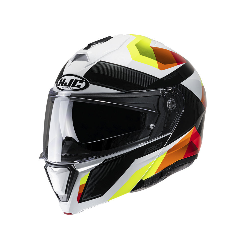 Capacete Hjc I90 Lark Amarelo e Laranja 58